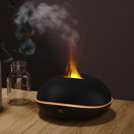 מפזר ריח עם אפקט להבה - אווירה רגועה בלחיצת כפתור